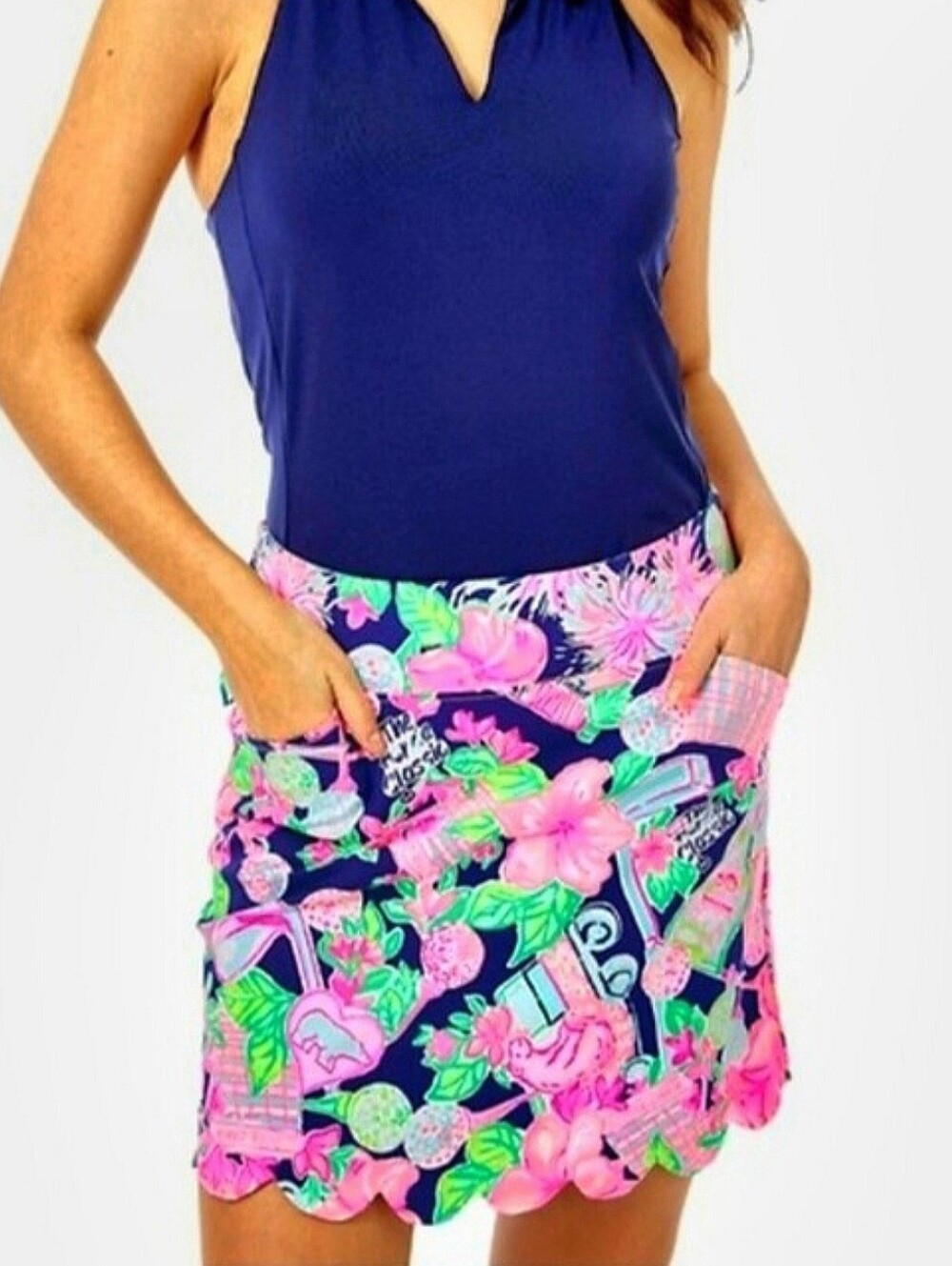 Lilly Pulitzer Luxletic Monica Honda Golf Classic Skort